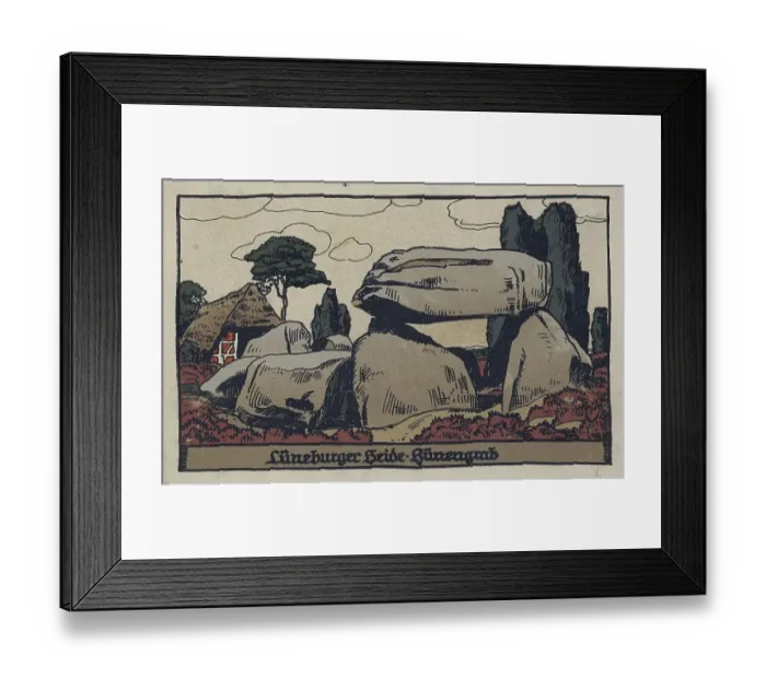 Framed Print : Hune grave in the Lueneburg Heath Framed Print : Hune grave in the Lueneburg Heath