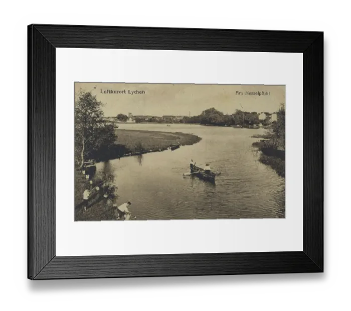 Framed Print : At the Nesselpfuhl in the climatic health resort Lychen