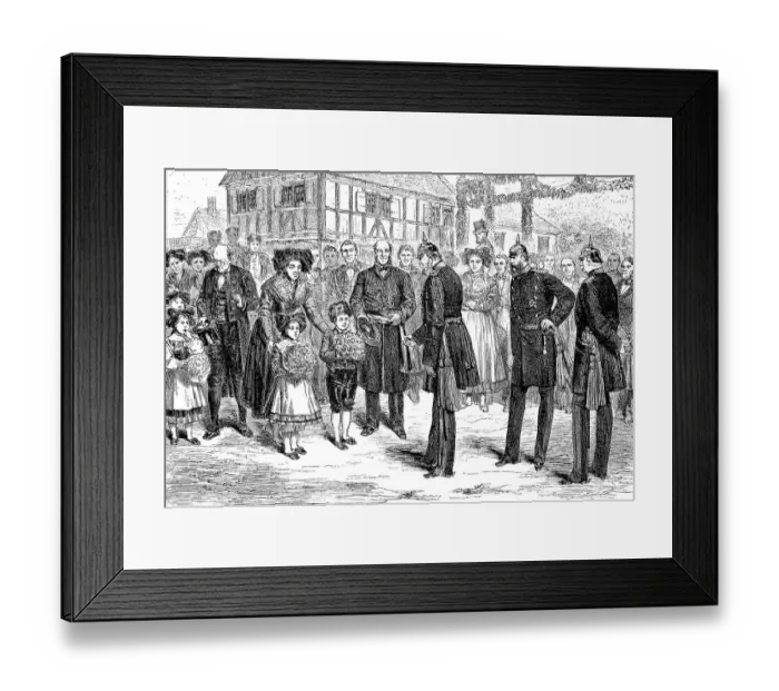 Framed Print : The Imperial Manoeuvre in Strasbourg 1879 Framed Print : The Imperial Manoeuvre in Strasbourg 1879