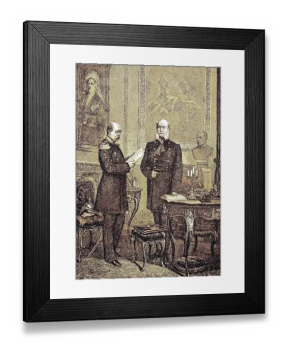 Framed Print : The Emperor and his Chancellor