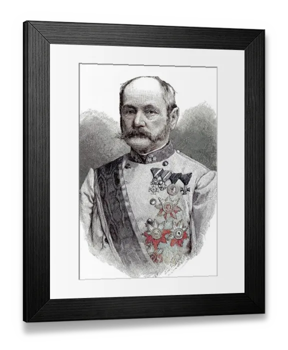 Framed Print : Ferdinand Freiherr von farmer, 7 March 1825
