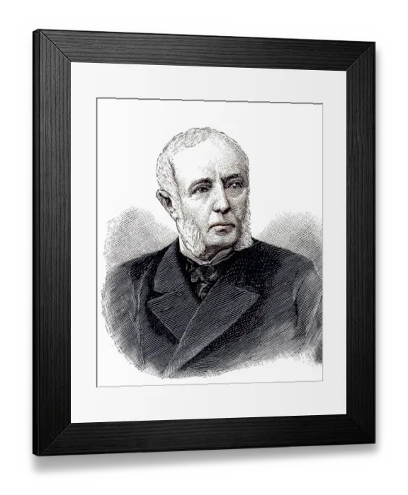 Framed Print : Rene Goblet, 26 November 1828, 13 September 1905