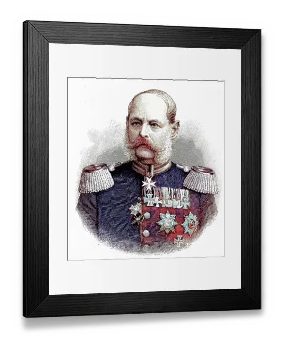Framed Print : Alexander August Wilhelm von Pape