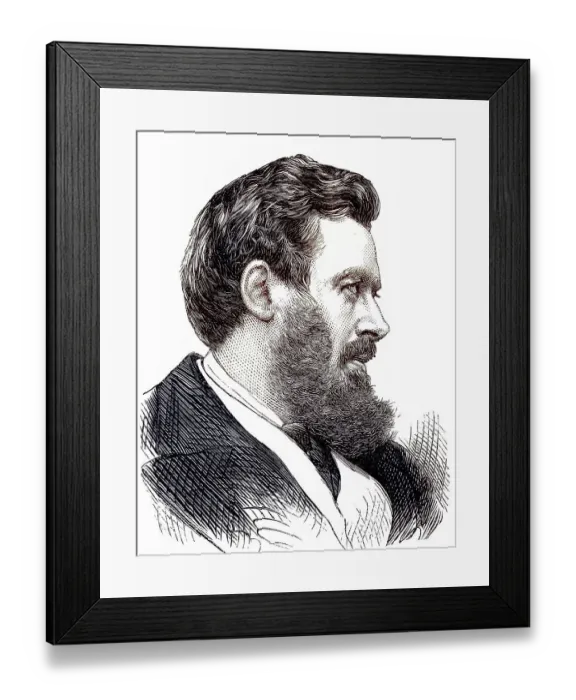 Framed Print : Walter Bagehot, 3 February 1826 Framed Print : Walter Bagehot, 3 February 1826