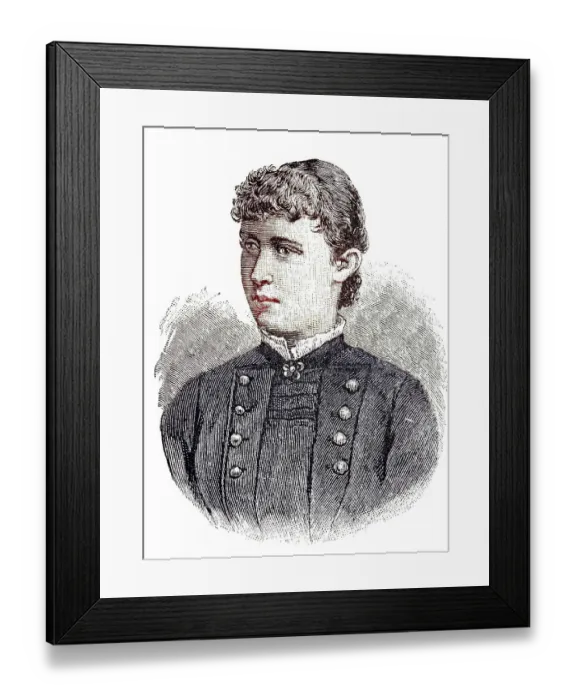 Framed Print : Irene Luise Marie Anne, Princess of Hesse and by Rhine