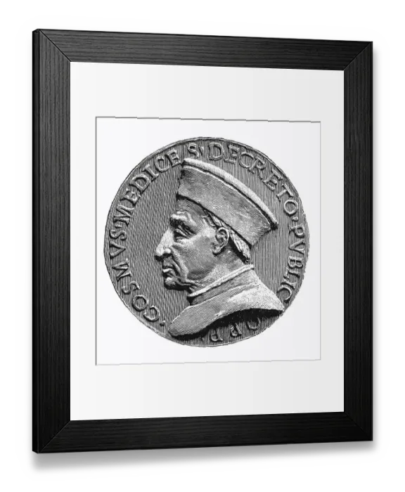 Framed Print : Seal coin of Cosimo de Medici Framed Print : Seal coin of Cosimo de Medici