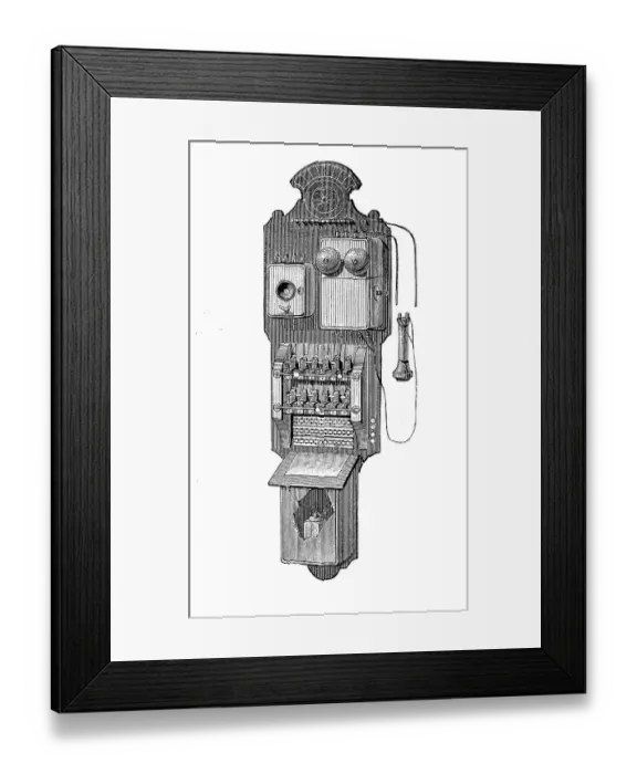 Framed Print : Small American Exchange Office Framed Print : Small American Exchange Office