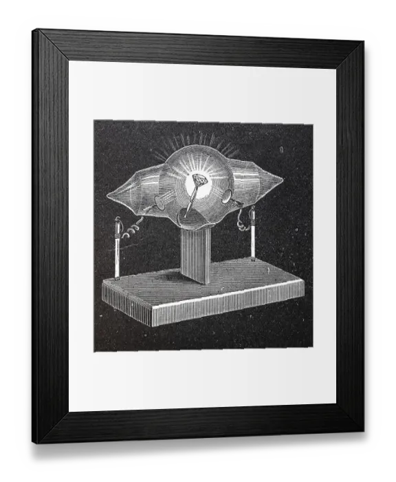Framed Print : Shadow cross tube, a form of electron tube Framed Print : Shadow cross tube, a form of electron tube