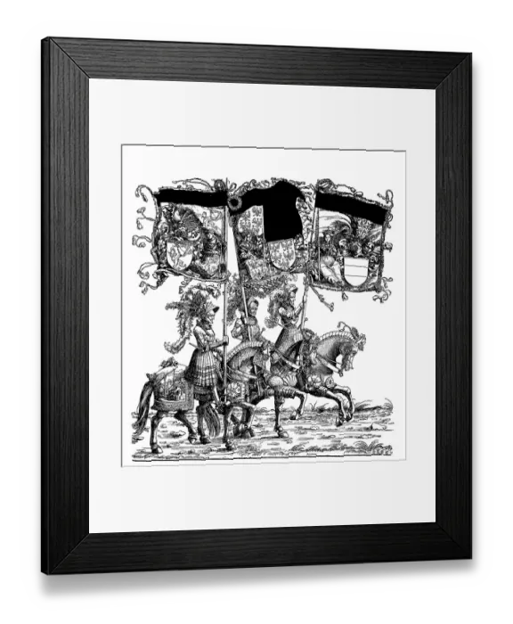 Framed Print : Riders with flags, group of Maximilian I Framed Print : Riders with flags, group of Maximilian I