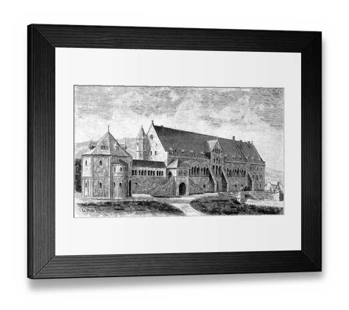 Framed Print : The imperial house of the imperial palace of Goslar