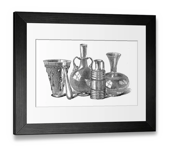 Framed Print : Pottery vessels from Roman times Framed Print : Pottery vessels from Roman times