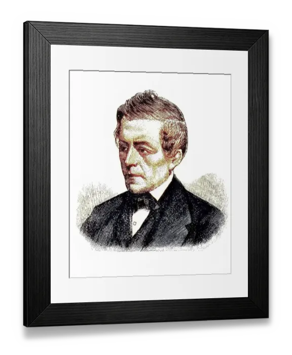 Framed Print : David Friedrich Strauss, 1808 to 1874 Framed Print : David Friedrich Strauss, 1808 to 1874