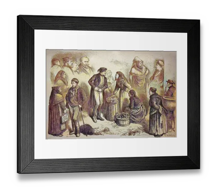 Framed Print : Types at the Nuremberg Market, Nuremberg Framed Print : Types at the Nuremberg Market, Nuremberg