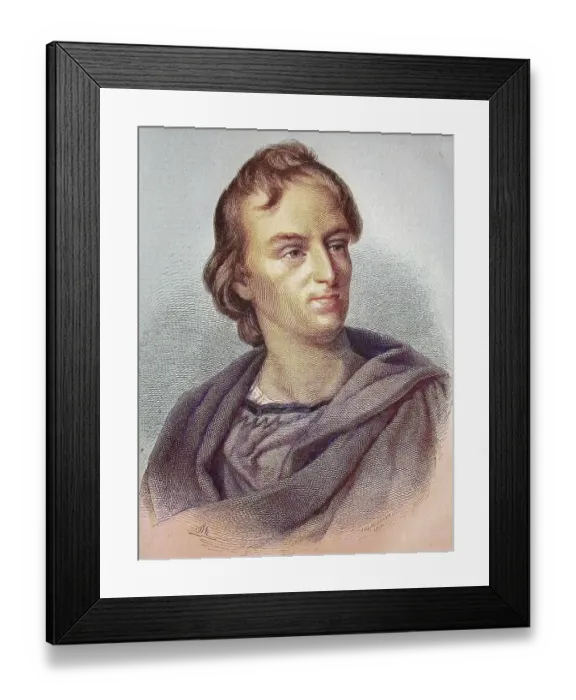 Framed Print : Johann Christoph Friedrich von Schiller