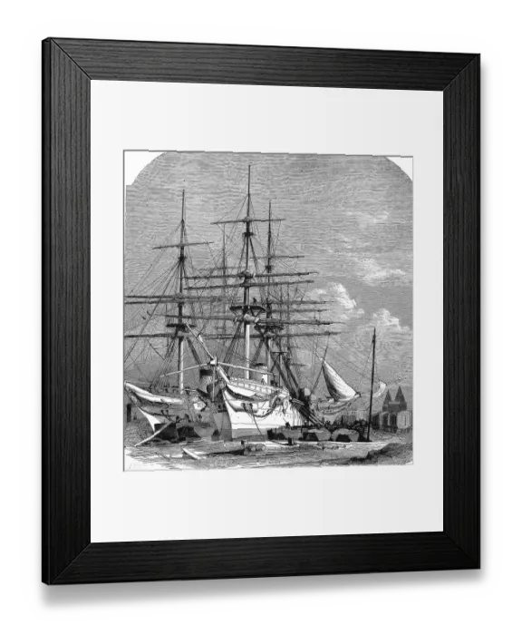 Framed Print : The Hospital Ships for the English Expedition to Abyssinia