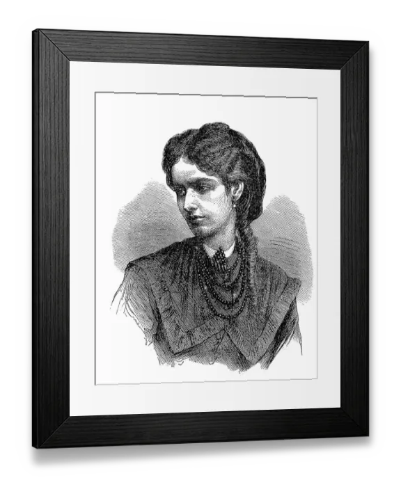 Framed Print : Agnes Prinzessin zu Salm-Salm Framed Print : Agnes Prinzessin zu Salm-Salm