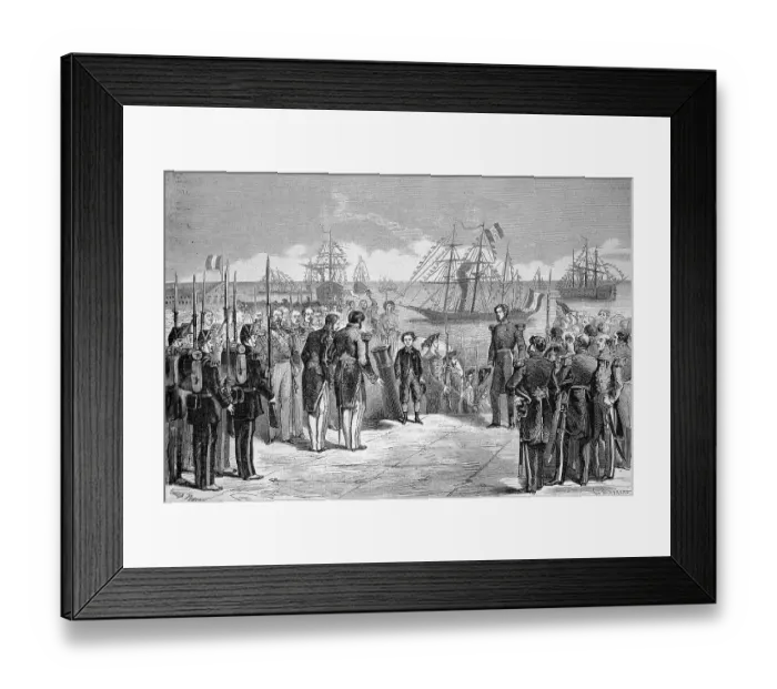 Framed Print : Voyage of the Imperial Prince Crown Prince Napoleon Eugene Louis Jean Joseph Bonaparte (16 March 1856 to 1 June 1879)