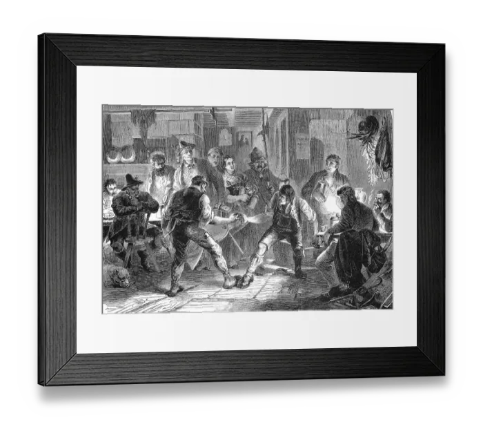Framed Print : Fingerhakeln, an old Alpine power sport practised mainly in Bavaria and Austria