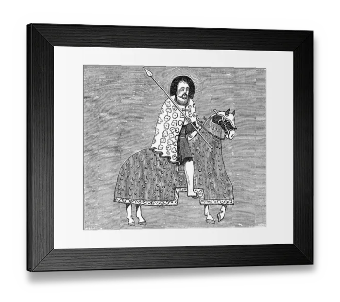 Framed Print : Abyssinia, the Negus on horseback Framed Print : Abyssinia, the Negus on horseback