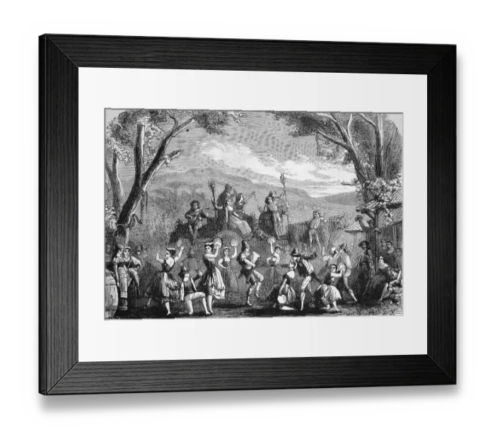 Framed Print : Theatrical performance, the Madonna of the Roses