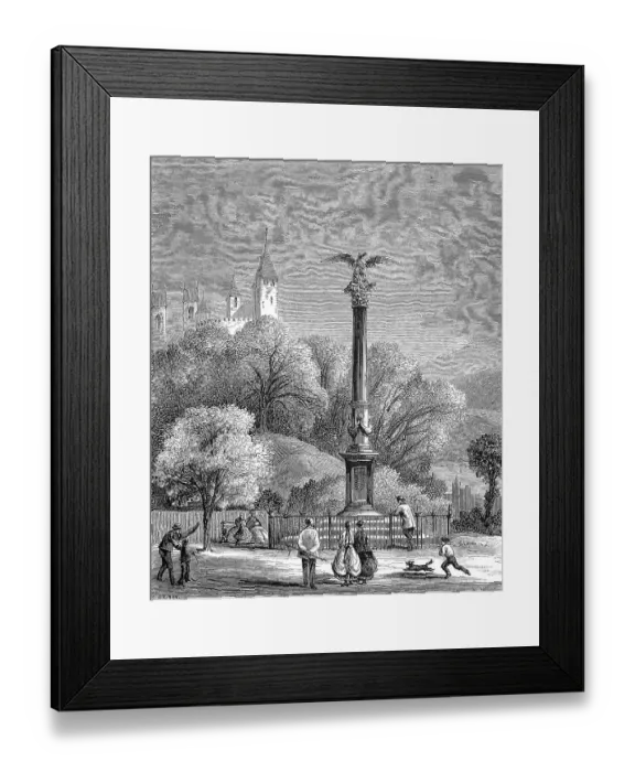 Framed Print : The New Polish Monument, on the shore of Lake Zurich Framed Print : The New Polish Monument, on the shore of Lake Zurich