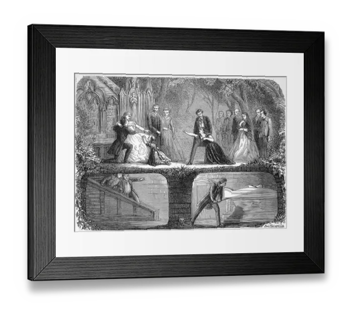 Framed Print : Theatre of Ambiguous Comedy, The Sacrifice