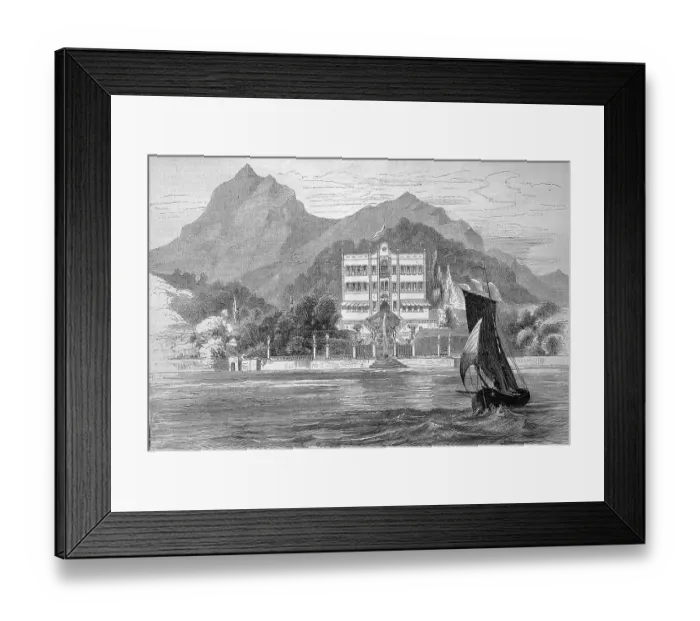 Framed Print : Villa Carlotta, an 18th century summer residence in Tremezzo on Lake Como