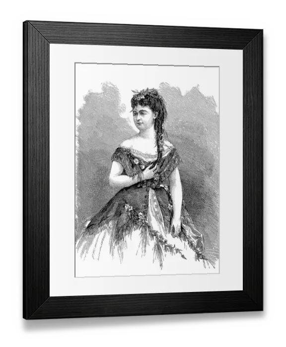 Framed Print : Sarolta de Bujanovics, Singer, Actress Framed Print : Sarolta de Bujanovics, Singer, Actress