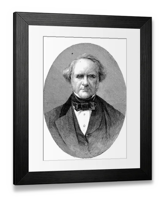 Framed Print : George Peabody, 18 February 1795 Framed Print : George Peabody, 18 February 1795