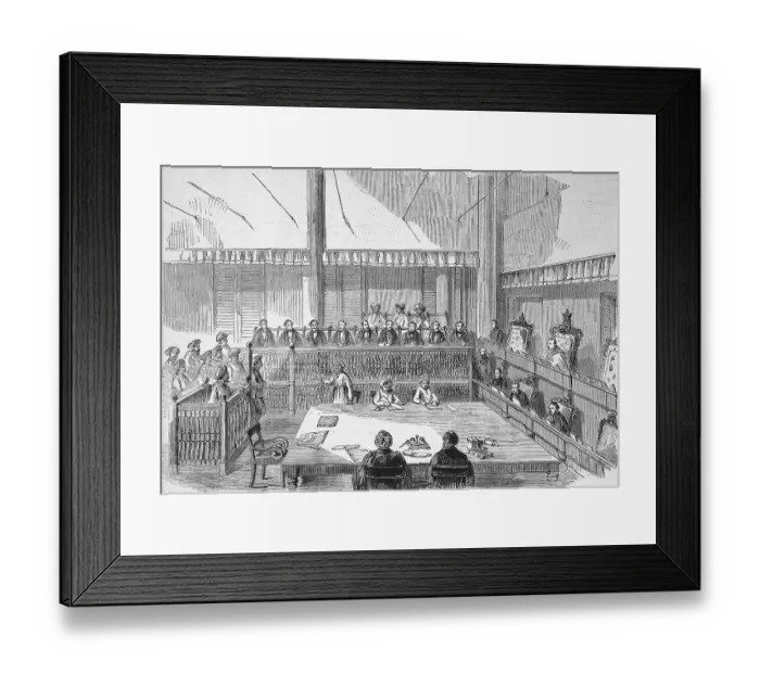 Framed Print : A session of the Supreme Court in Madras Framed Print : A session of the Supreme Court in Madras