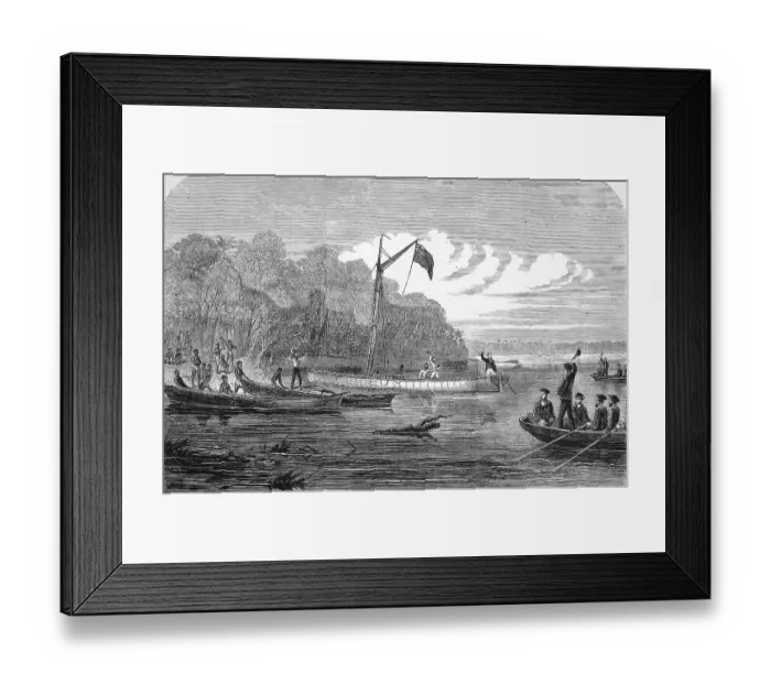 Framed Print : Exploration in search of Dr livingstone Framed Print : Exploration in search of Dr livingstone