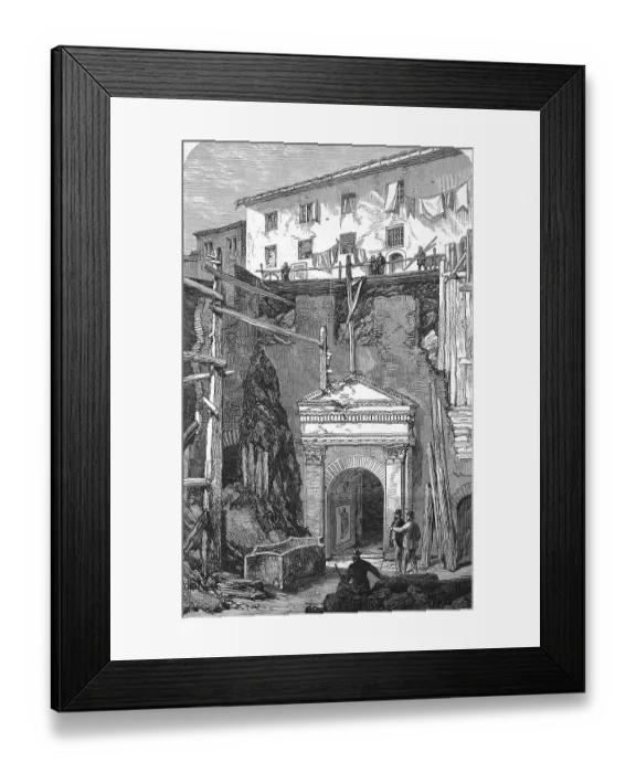 Framed Print : New Excavations in Rome, Discovery of the Post of the Guardians of the Seventh Cohort Framed Print : New Excavations in Rome, Discovery of the Post of the Guardians of the Seventh Cohort