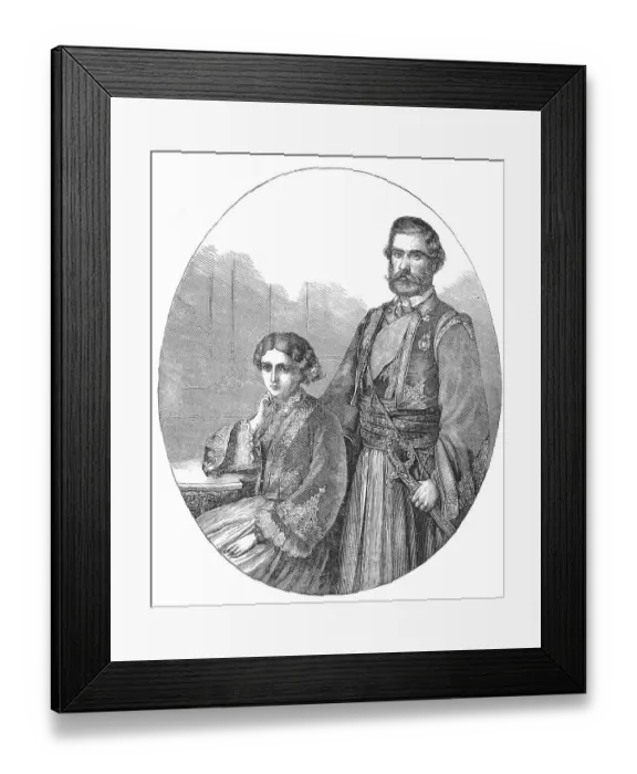 Framed Print : Mihailo Obrenovic III. 16. September 1823