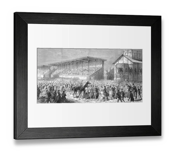 Framed Print : Racecourse in Bois de Boulogne Framed Print : Racecourse in Bois de Boulogne