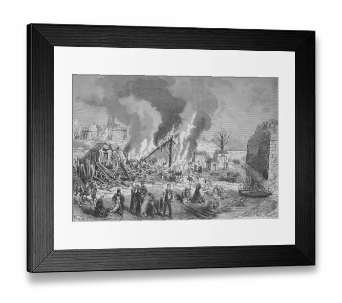 Framed Print : Explosion of the workshop for the manufacture of Chassepot cartridges Framed Print : Explosion of the workshop for the manufacture of Chassepot cartridges