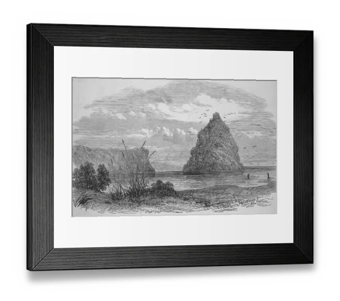 Framed Print : Mouth of the Wanganui into the Tasman Sea