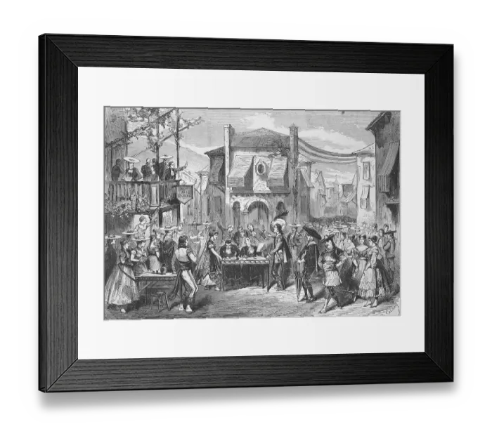 Framed Print : Performance of the opera La Perichole