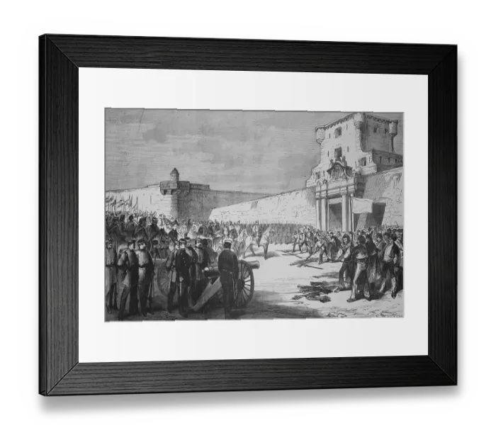 Framed Print : General Caballeros receives the submission of the rebels of Cadiz