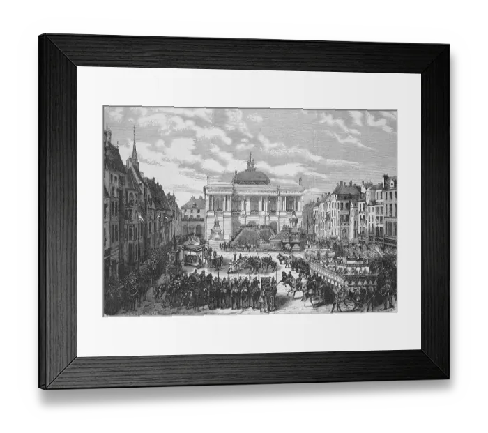 Framed Print : Historical festival 1869 in Saint Omer Framed Print : Historical festival 1869 in Saint Omer