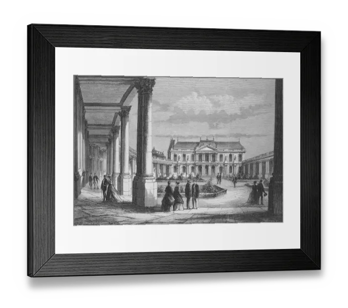 Framed Print : Restoration of the French National Archives circa 1868