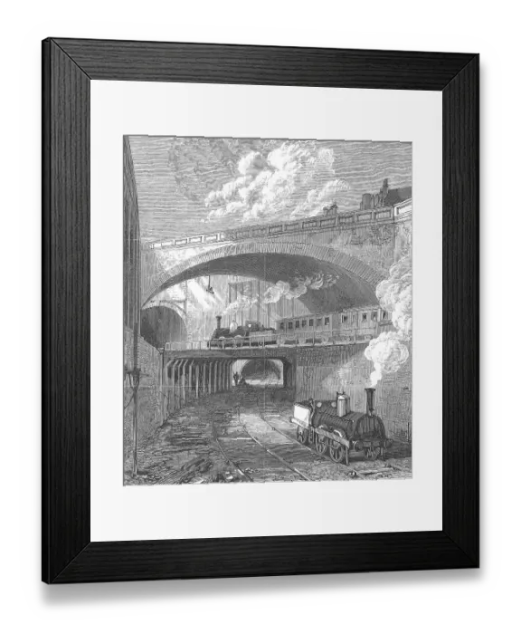 Framed Print : The Metropolitan Railway in 1869 Framed Print : The Metropolitan Railway in 1869