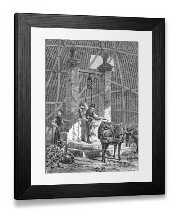 Framed Print : The fountain at the Alhambra in Grenada