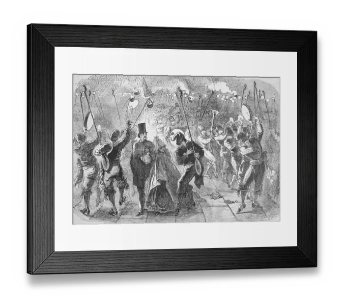 Framed Print : The Caraval in Venice, Masquerade in St