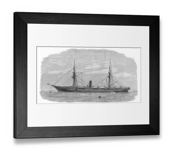 Framed Print : Steamship La Rhone, lost with life and limb during the last hurricane that devastated the island of St