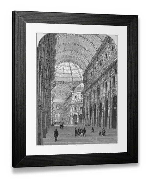 Framed Print : Galleria Vittorio Emanuele II. Victor Emanuele II Framed Print : Galleria Vittorio Emanuele II. Victor Emanuele II