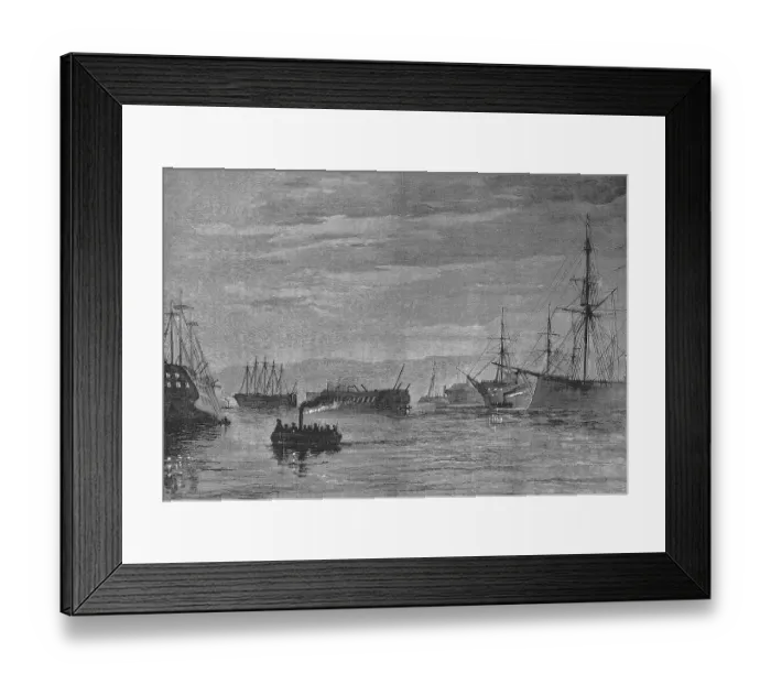Framed Print : Nightly harbour tour of Plymouth harbour by the security guard Framed Print : Nightly harbour tour of Plymouth harbour by the security guard
