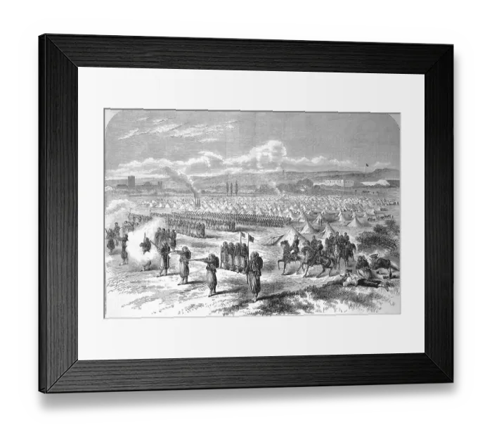 Framed Print : In the Saint-Maur camp, the Zouaves