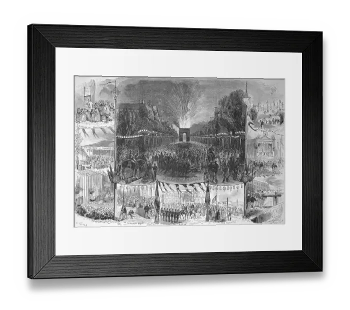 Framed Print : The National Holiday on 15 August 1868 Framed Print : The National Holiday on 15 August 1868