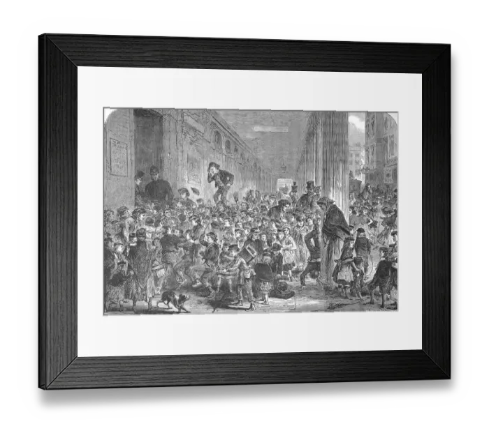 Framed Print : Crowd of children for the Christmas performance of the pantomime at the Drury-Lane Theatre Framed Print : Crowd of children for the Christmas performance of the pantomime at the Drury-Lane Theatre