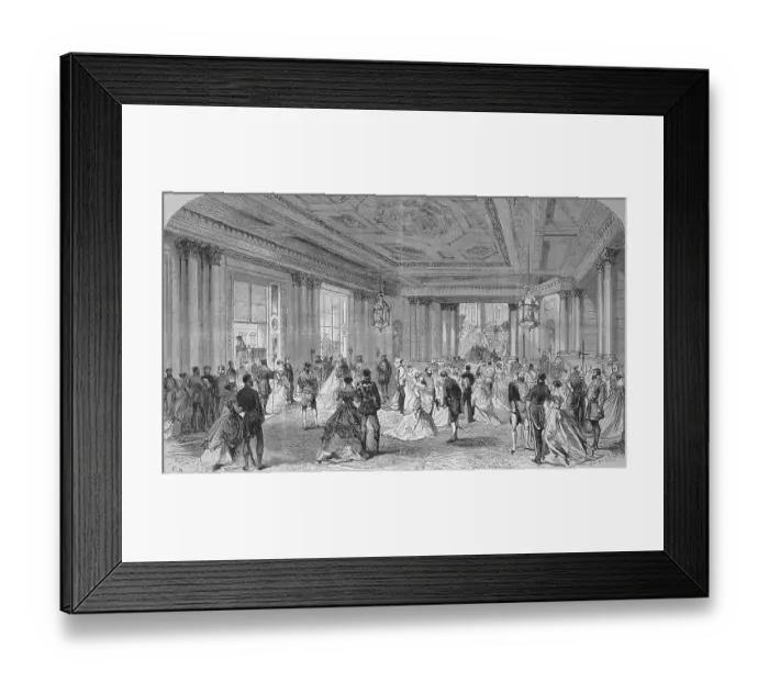 Framed Print : The Great Porch of Buckingham Palace on the Day of the Royal Reception Framed Print : The Great Porch of Buckingham Palace on the Day of the Royal Reception